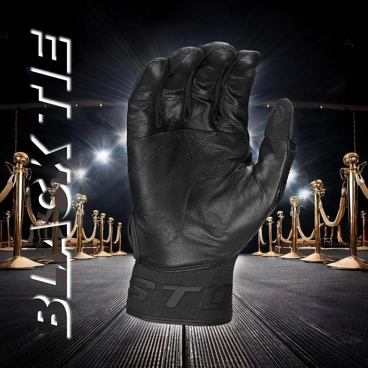 Easton Walk-off Ethos Adult Batting Gloves - Black Tie