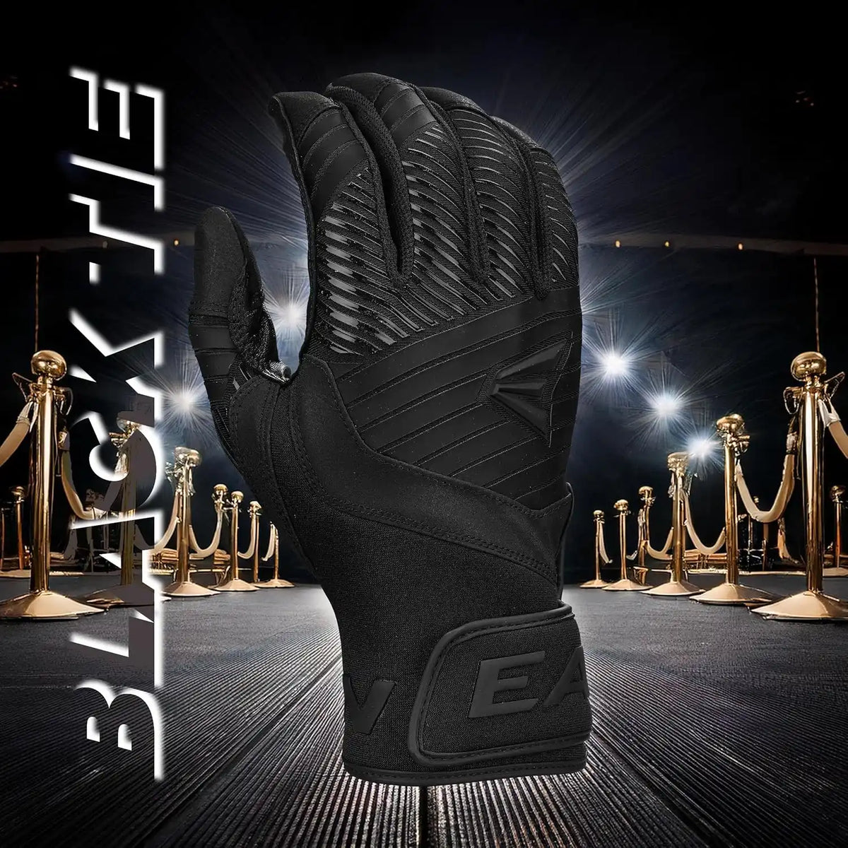 Easton Walk-off Ethos Adult Batting Gloves - Black Tie