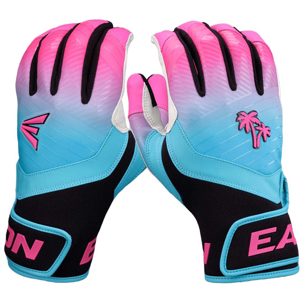 Easton Walk-off Ethos Youth Batting Gloves - South Beach - HIT a Double - 1