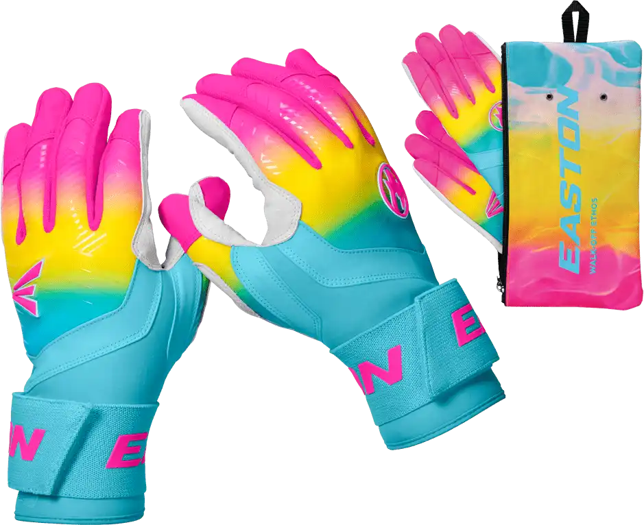 Easton Walk off Ethos Locked in Hype Fire Youth Batting Gloves Wo25liybg