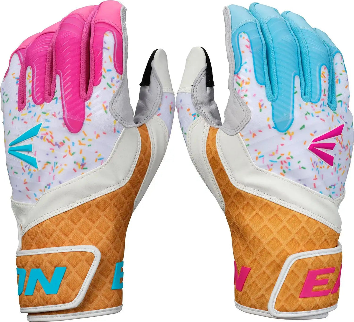 Easton Tee-Ball Walk-Off Ethos Sugar Rush Batting Gloves WO25YBG - Light Blue Pink