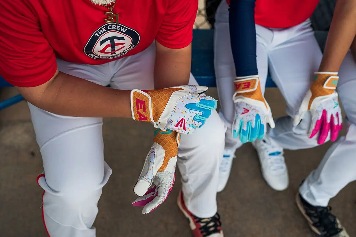 Easton Walk-off Ethos Youth Batting Gloves - Sugar Rush