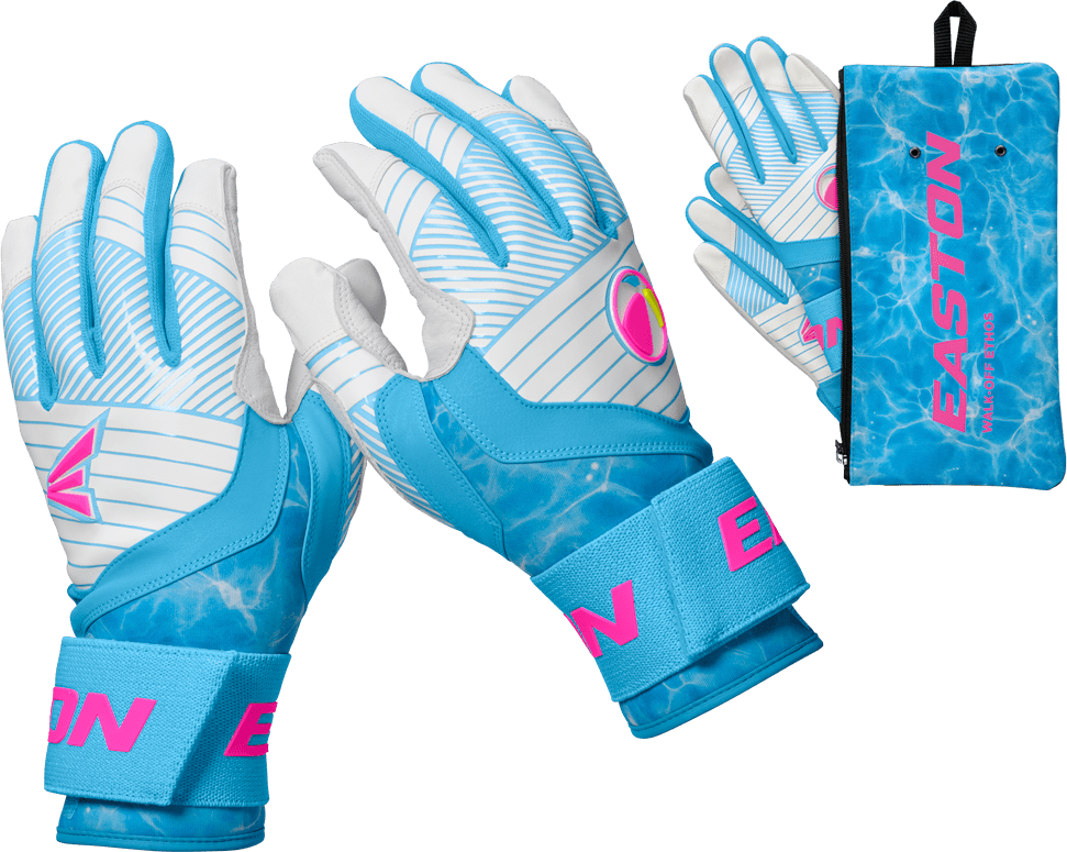 Easton Walk Off Ethos Locked-In Pool Party Youth Batting Gloves WO25LIYBG - Pool Party