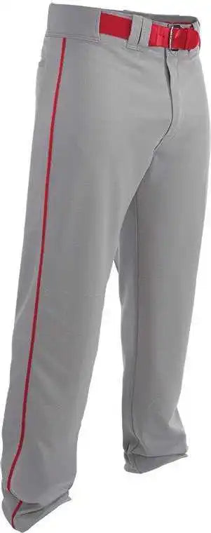 Easton Youth Rival 2 Piped Baseball Pants - Gray Red