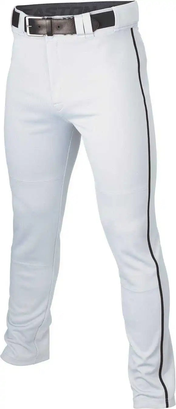 Easton Youth Rival + Piped Baseball Pants - White Black