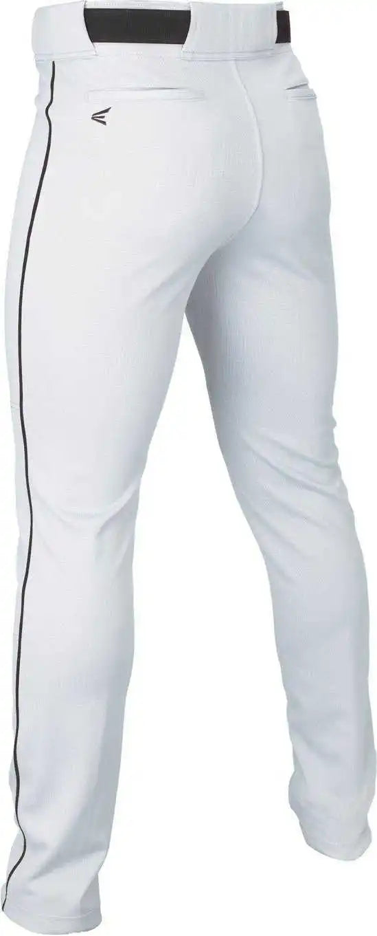 Easton Youth Rival + Piped Baseball Pants - White Black
