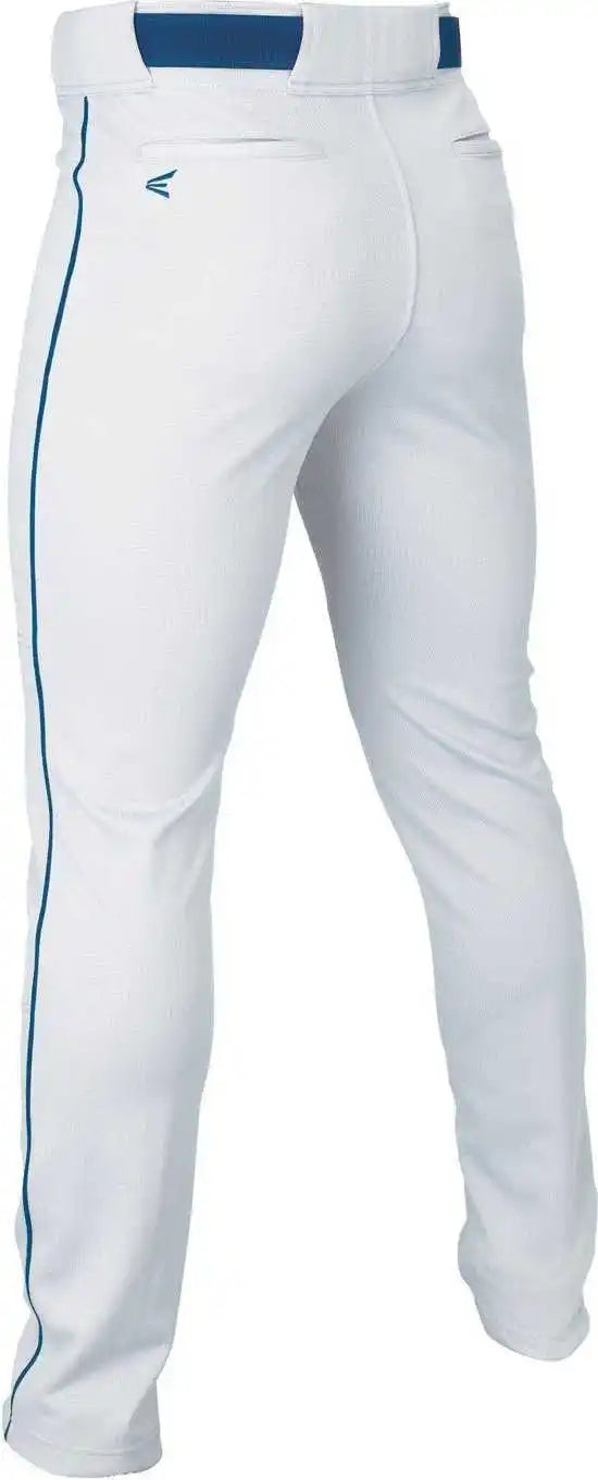Easton Youth Rival+ Piped Baseball Pants White Navy