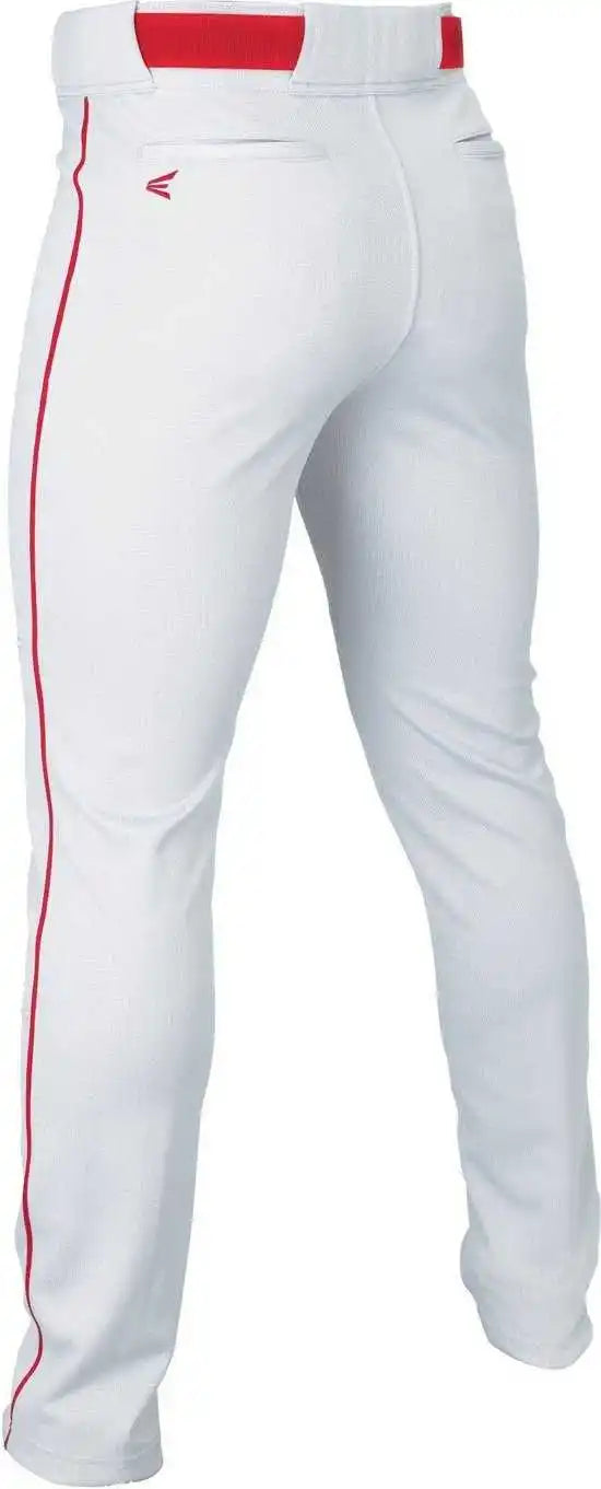 Easton Youth Rival + Piped Baseball Pants - White Red