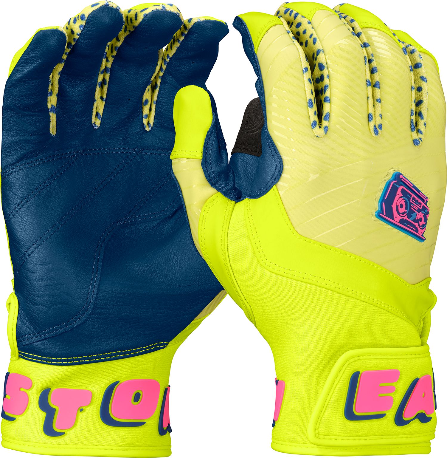 Easton Youth Spring Break Mav-1 Walk off Ethos Batting Gloves Wo25ybg - Neon Yellow Pink