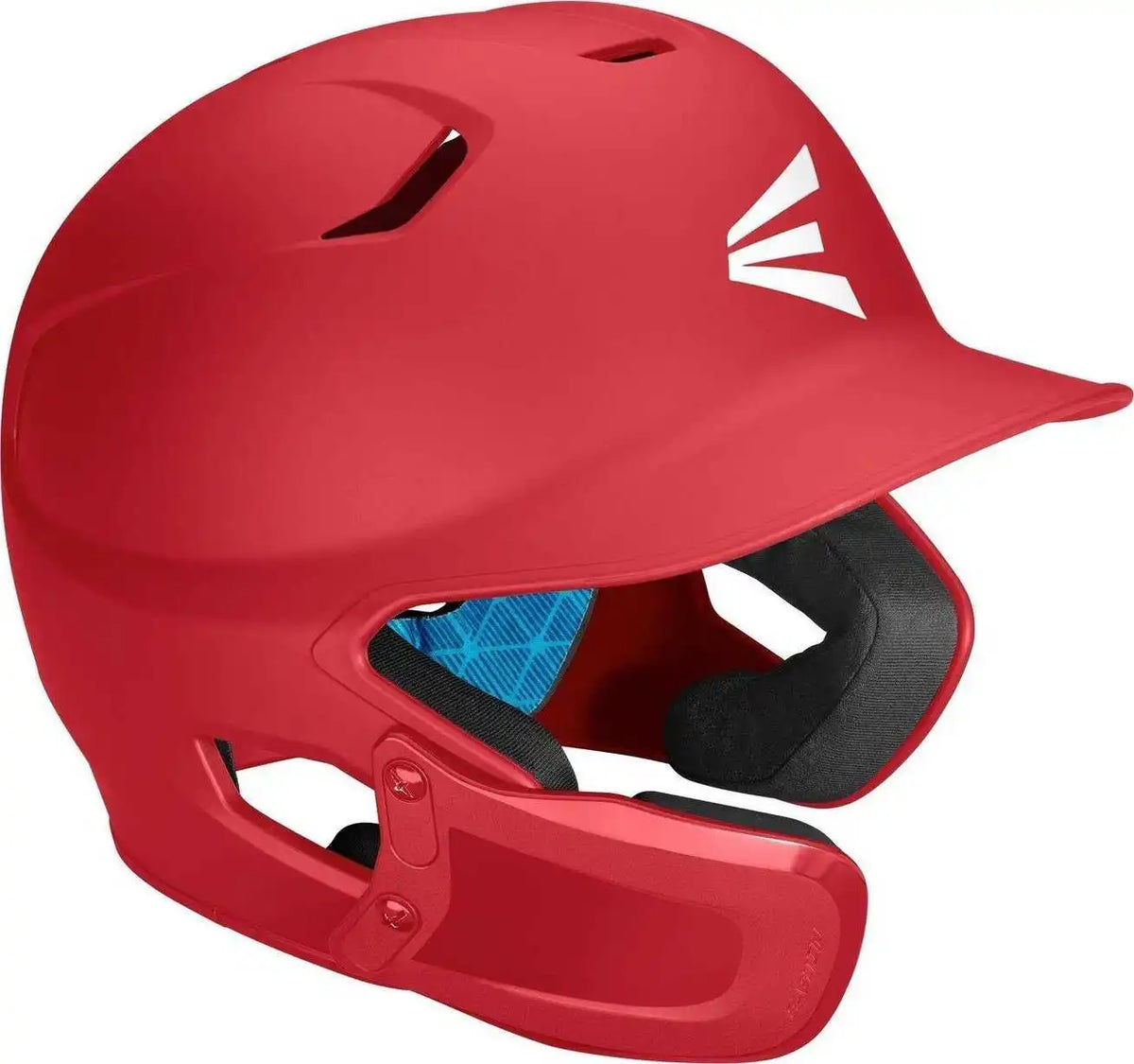 Easton Z5 2.0 Solid Batting Helmet with Universal Jaw Guard - Red