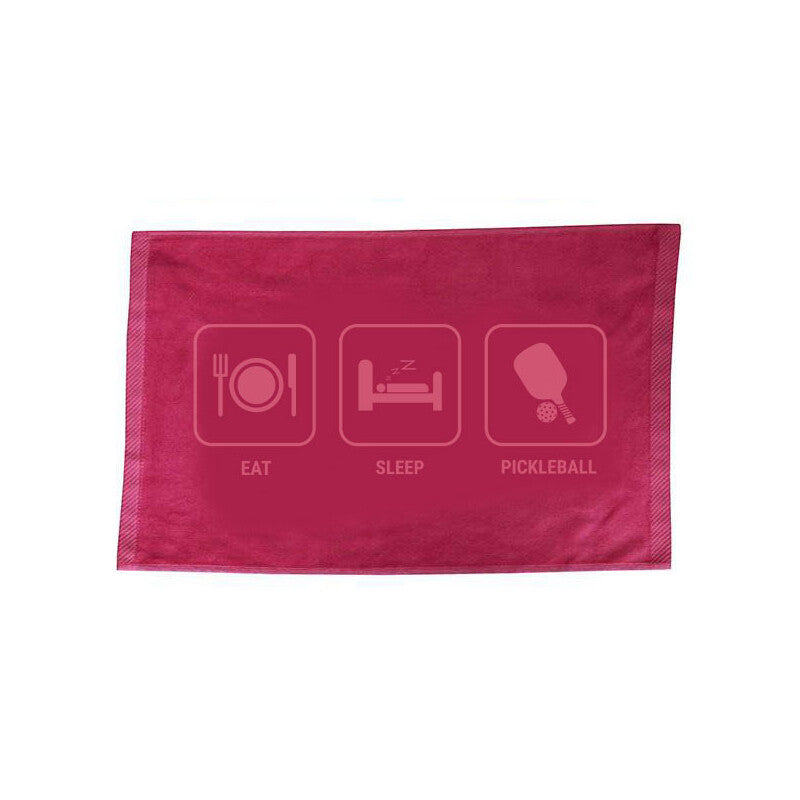 Eat Sleep Pickleball Towel (black)