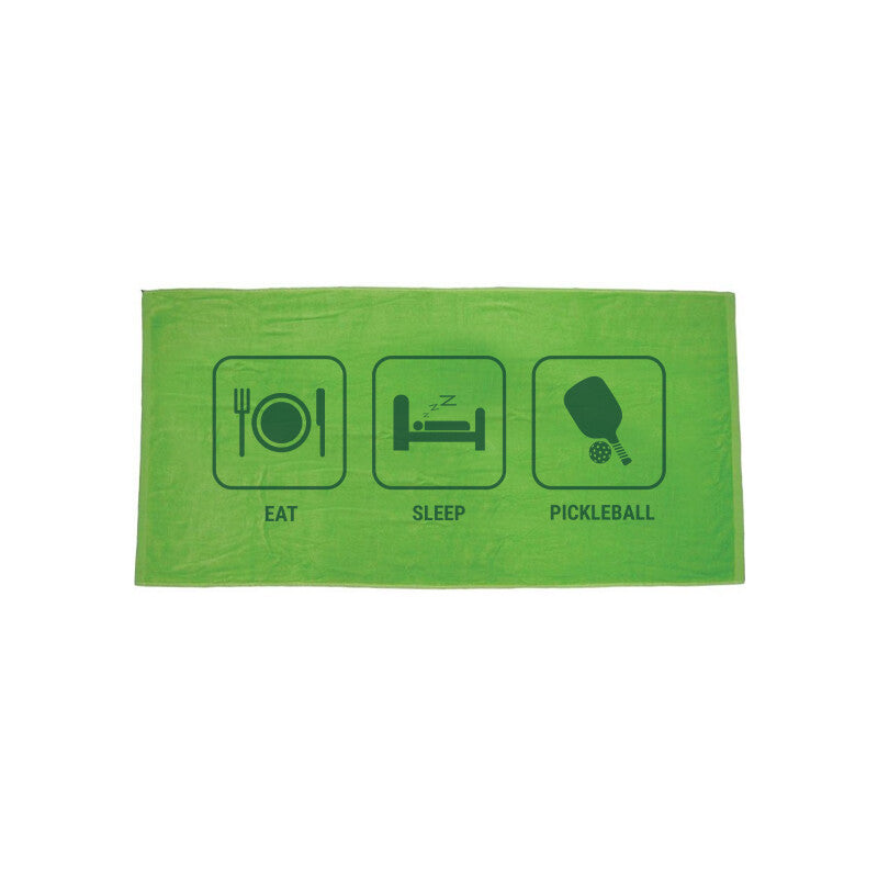 Eat Sleep Pickleball Towel (black)