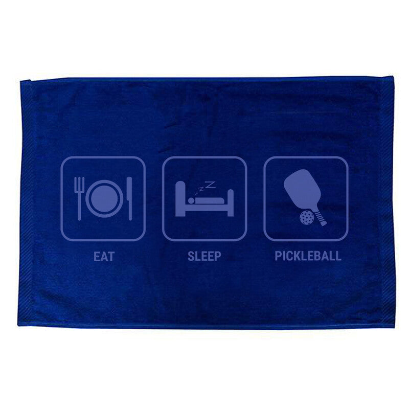 Eat Sleep Pickleball Towel (black)