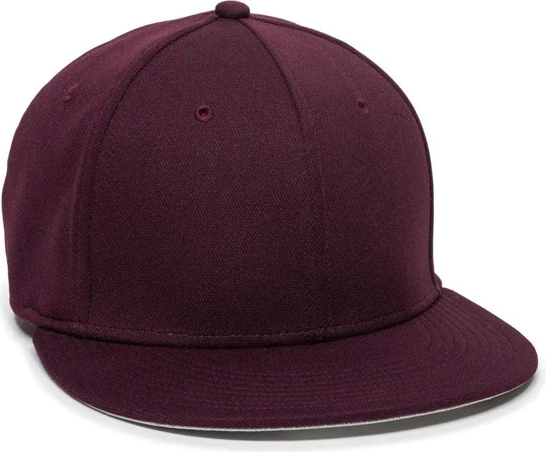 Oc Sports Tgs1930x Proflex Bamboo Charcoal Flat Visor Cap - Maroon - 6 3/8’’ - 3/4’’