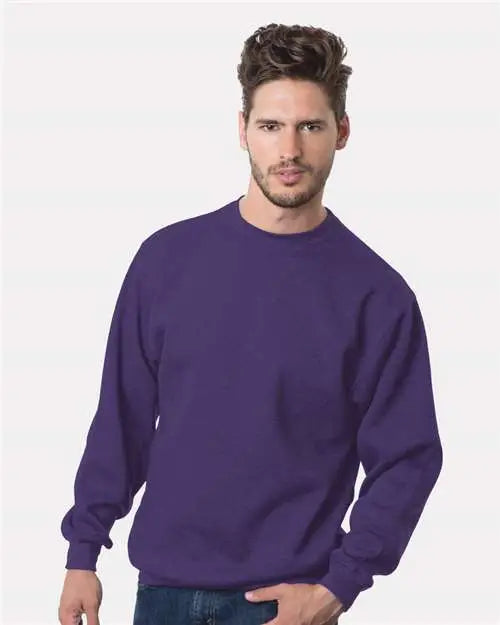 Bayside 1102 Usa-made Crewneck Sweatshirt - Purple - s