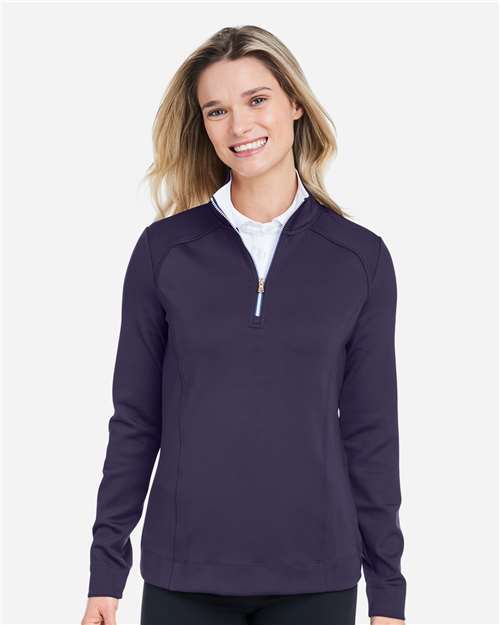 Eclipse/ White Women's Wells Quarter-Zip Tech Pullover - F12250