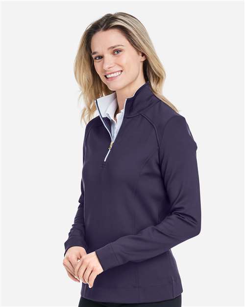 Eclipse/ White Women&#39;s Wells Quarter-Zip Tech Pullover - F12250