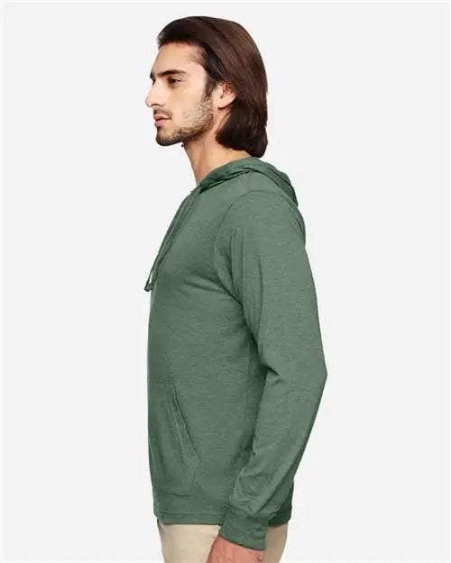 Econscious Ec1085 Eco Jersey Pullover Hooded Long Sleeve T-shirt - Asparagus - Forest / Xs