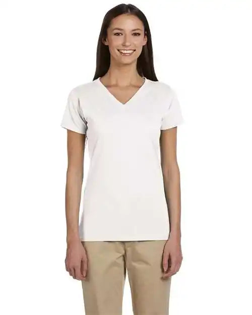 Econscious Ec3052 Women’s Classic V-neck T-shirt - White - s