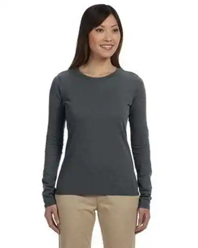 Econscious Ec3500 Ladies’ 100% Organic Cotton Long Sleeve t Shirt Charcoal