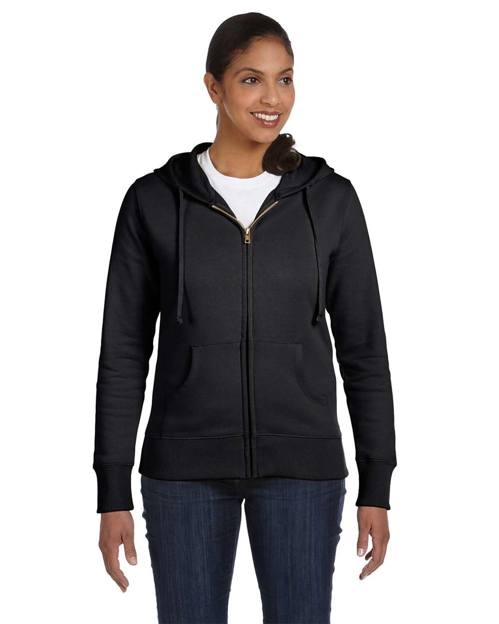 Econscious Ec4501 Women’s Full-zip Hooded Sweatshirt - Charcoal