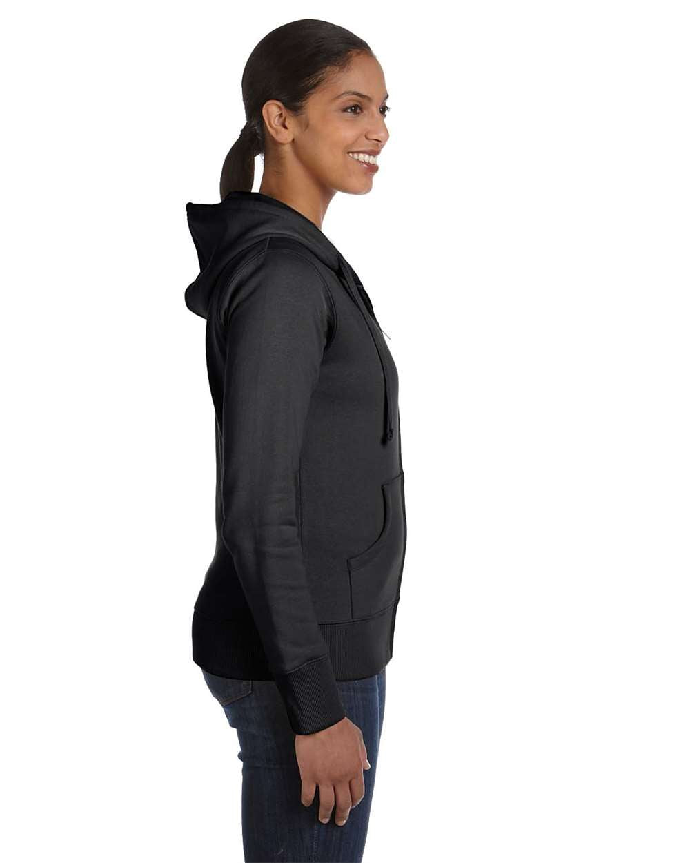 Econscious Ec4501 Women’s Full-zip Hooded Sweatshirt - Charcoal