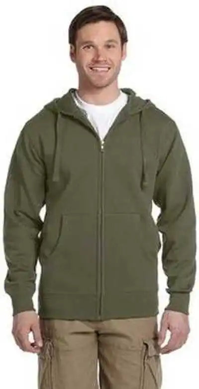 Econscious Ec5650 Men’s Organic Recycled Full-zip Hooded Sweatshirt - Jungle