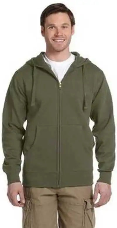 Econscious Ec5650 Men’s Organic Recycled Full-zip Hooded Sweatshirt - Jungle