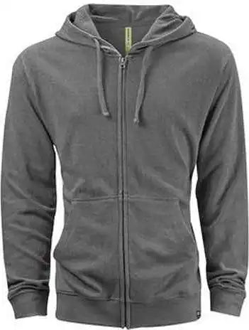 Econscious Ec5980 Unisex Hemp Hero Full-zip Hooded Sweatshirt - Stonework Gray