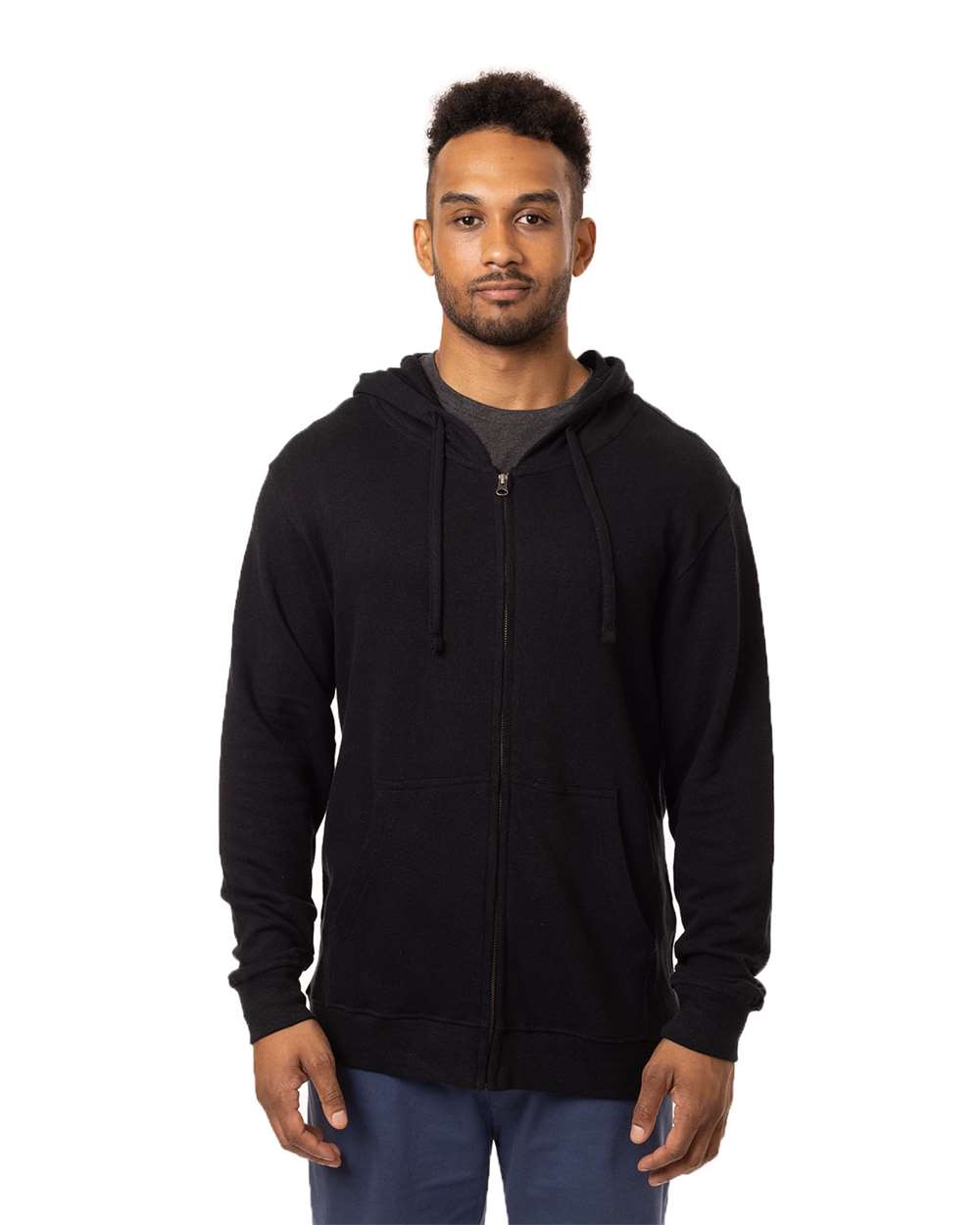 Econscious Ec5980 Unisex Hemp Hero Full-zip Hooded Sweatshirt - Washed Black