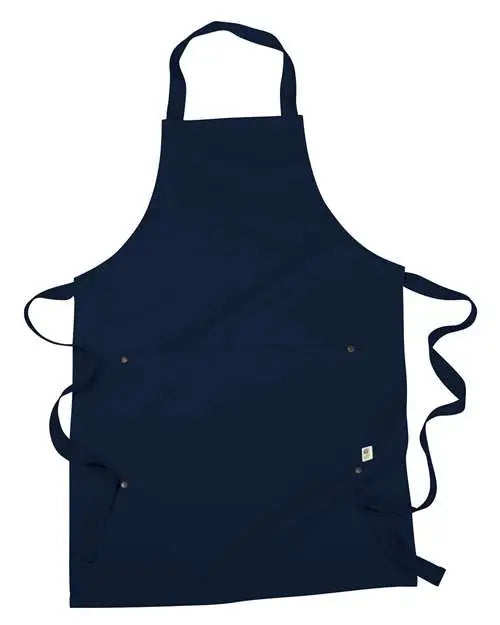 Econscious Ec6015 Eco Apron with Pocket - Navy - one Size Fits Most