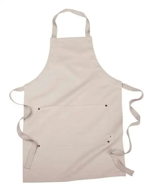 Econscious Ec6015 Eco Apron with Pocket - Oyster - Ivory / one Size Fits Most