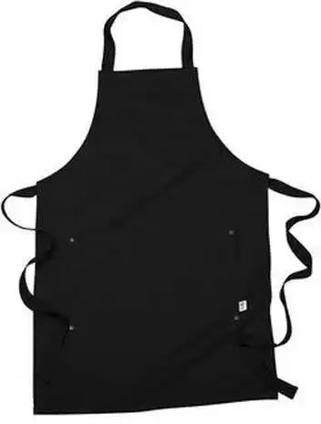Econscious Ec6015 Organic Cotton Recycled Polyester Eco Apron - Black - one Size Fits Most