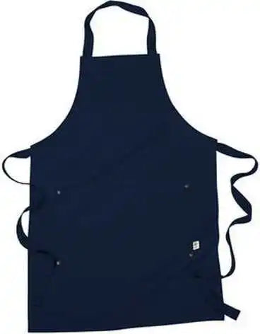 Econscious Ec6015 Organic Cotton Recycled Polyester Eco Apron - Navy - one Size Fits Most