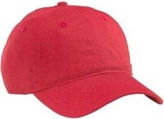Econscious Ec7000 Organic Cotton Twill Unstructured Baseball Cap - Red - one Size Fits Most