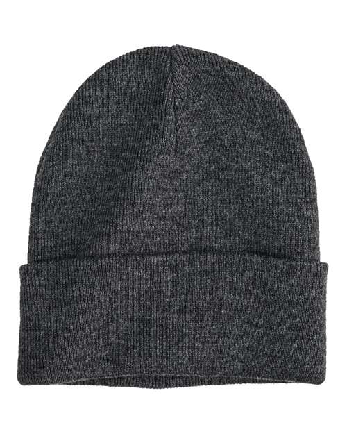 Econscious Ec7045 Base Camp Beanie - Ec7045 - Heather Grey - Heather Gray / one Size Fits Most