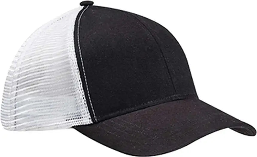 Econscious Ec7070 Eco Trucker Cap - Black White - one Size Fits Most