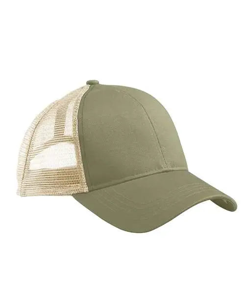 Econscious Ec7070 Eco Trucker Cap - Jungle Oyster - Olive Ivory / one Size Fits Most