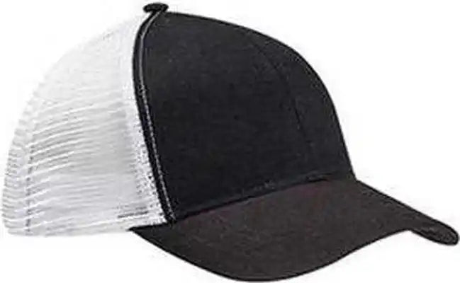 Econscious Ec7070 Eco Trucker Organic Recycled Cap - Black White - one Size Fits Most