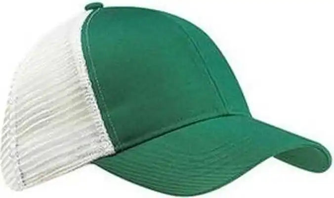Econscious Ec7070 Eco Trucker Organic Recycled Cap - Green White - one Size Fits Most