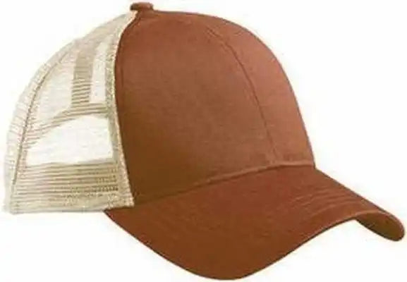 Econscious Ec7070 Eco Trucker Organic Recycled Cap - Leg Brwn Oyster - Brown Ivory / one Size Fits Most