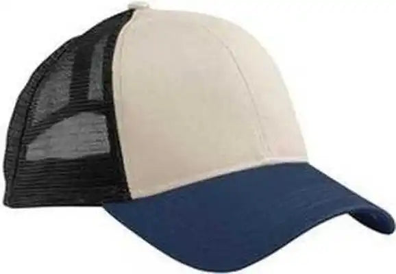 Econscious Ec7070 Eco Trucker Organic Recycled Cap - Oystr Pacfc Black - Ivory Navy / one Size Fits Most