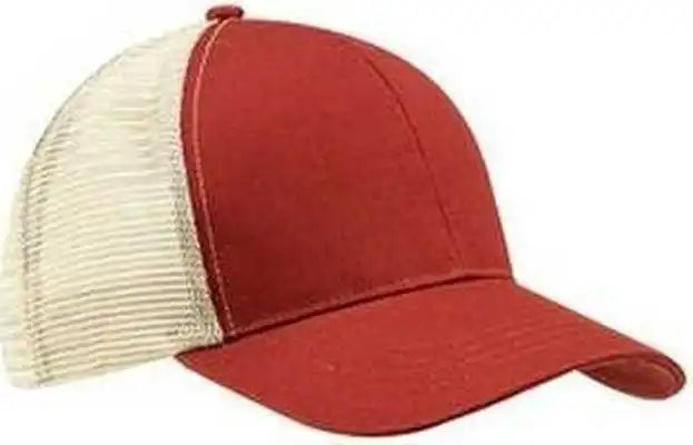 Econscious Ec7070 Eco Trucker Organic Recycled Cap Picante Oyster Cardinal Ivory / one Size Fits Most
