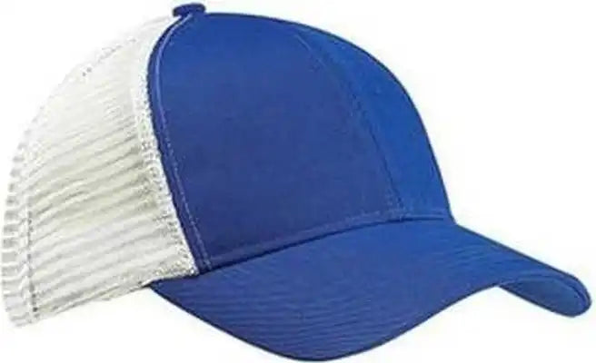 Econscious Ec7070 Eco Trucker Organic Recycled Cap - Royal White - one Size Fits Most