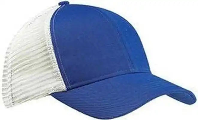 Econscious Ec7070 Eco Trucker Organic Recycled Cap - Royal White - one Size Fits Most