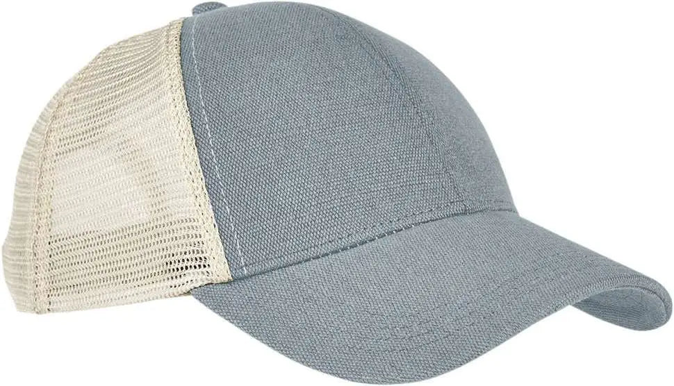 Econscious Ec7093 Hemp Blend Trucker Cap - Charcoal Oyster - Dark Gray Ivory / one Size Fits Most