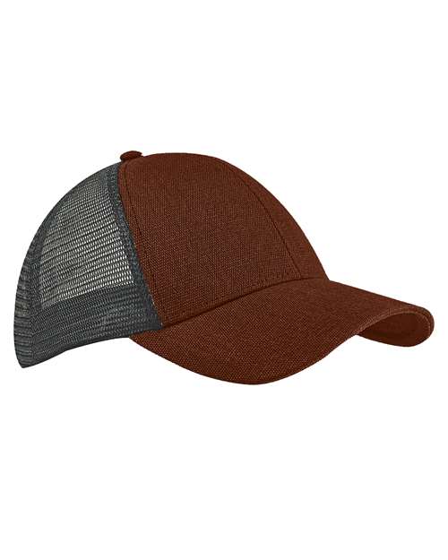 Econscious Ec7093 Hemp Blend Trucker Cap - Sienna Black - Sienna / one Size Fits Most