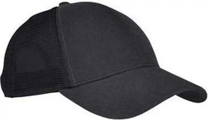 Econscious Ec7093 Unisex Hemp Eco Trucker Recycled Polyester Mesh Cap Black / one Size Fits Most