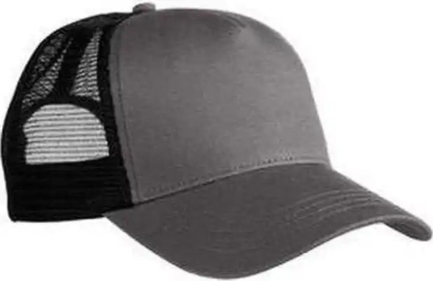 Econscious Ec7094 5-panel Organic Rpet Trucker Cap - Charcoal Black - Dark Gray / one Size Fits Most