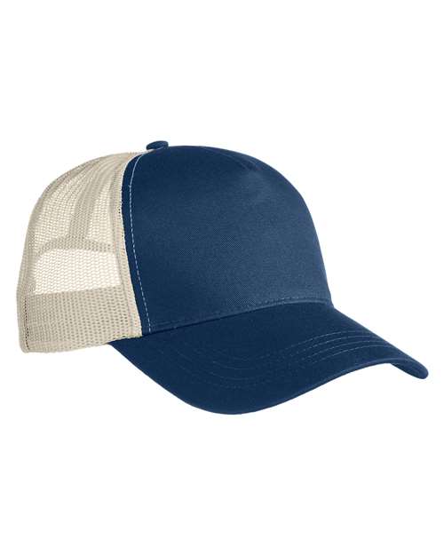 Econscious Ec7094 Eco Trucker Cap - Pacific Oyster - Navy Ivory / one Size Fits Most